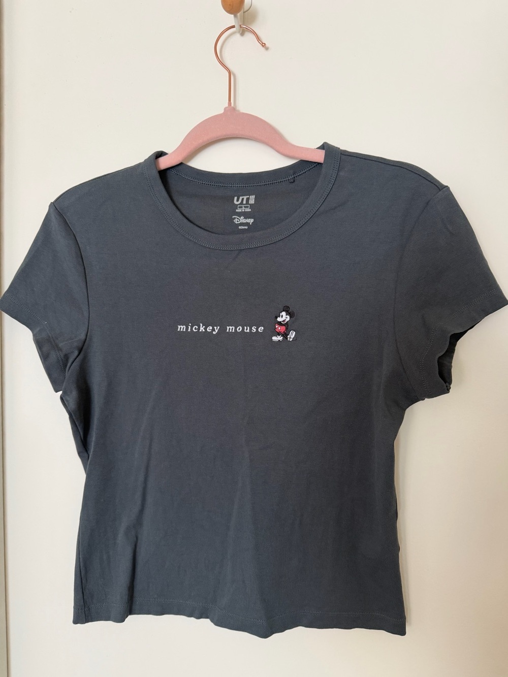 Disney Uniqlo Mickey Mouse Graphic Tee - Charcoal.